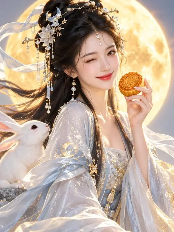 AI看片《蛋黄月亮》封面 - 古风题材治愈短剧